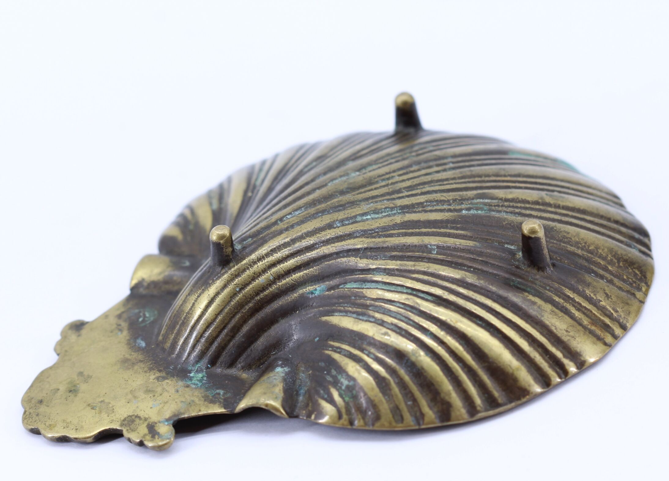 Old brass soap holder