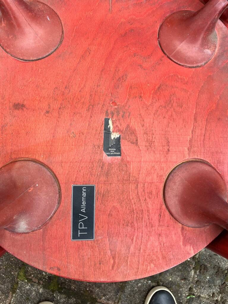 6 bruno rey chairs for ditiker stein am rhein 1970