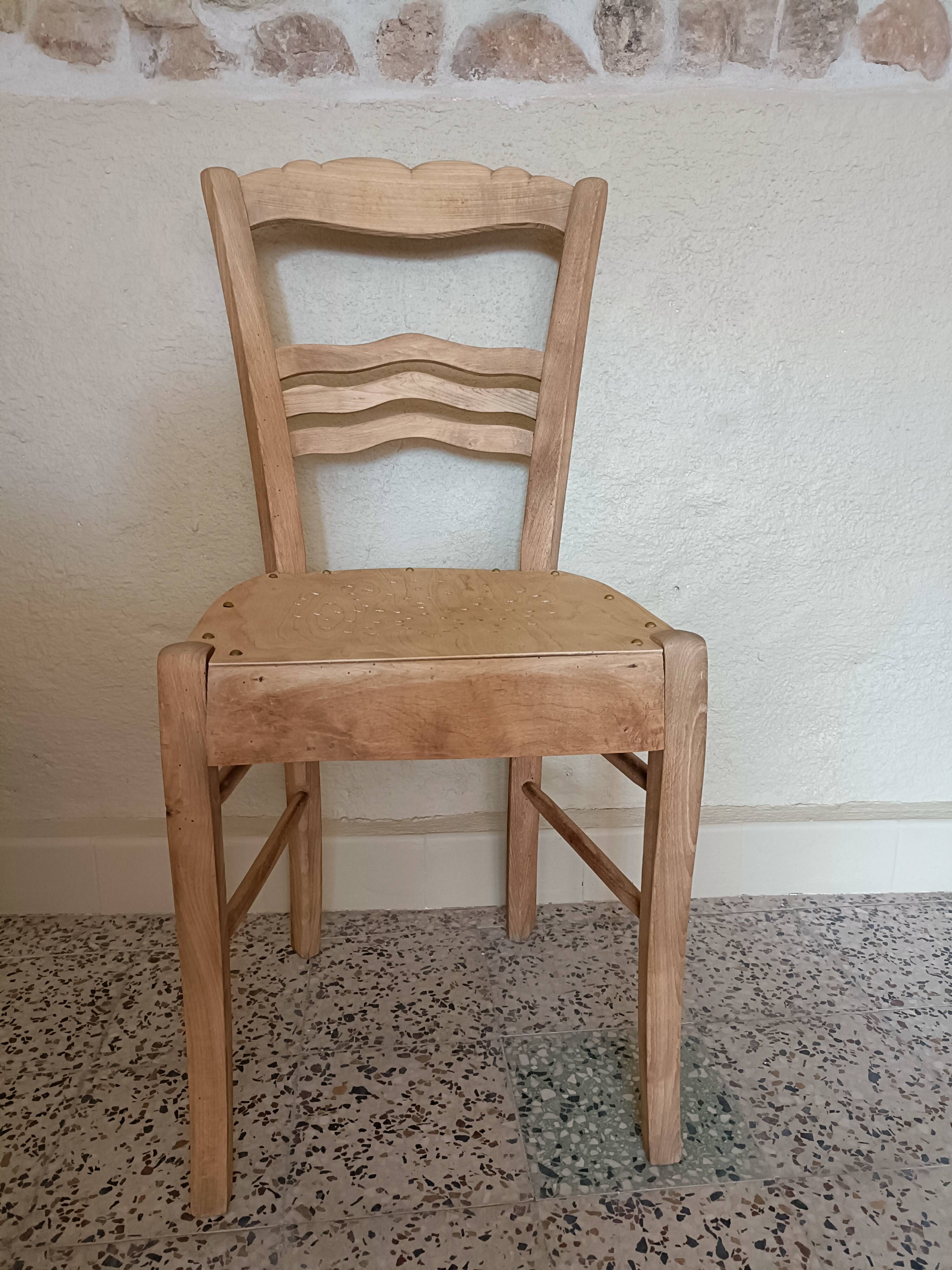 Renovated wooden chair