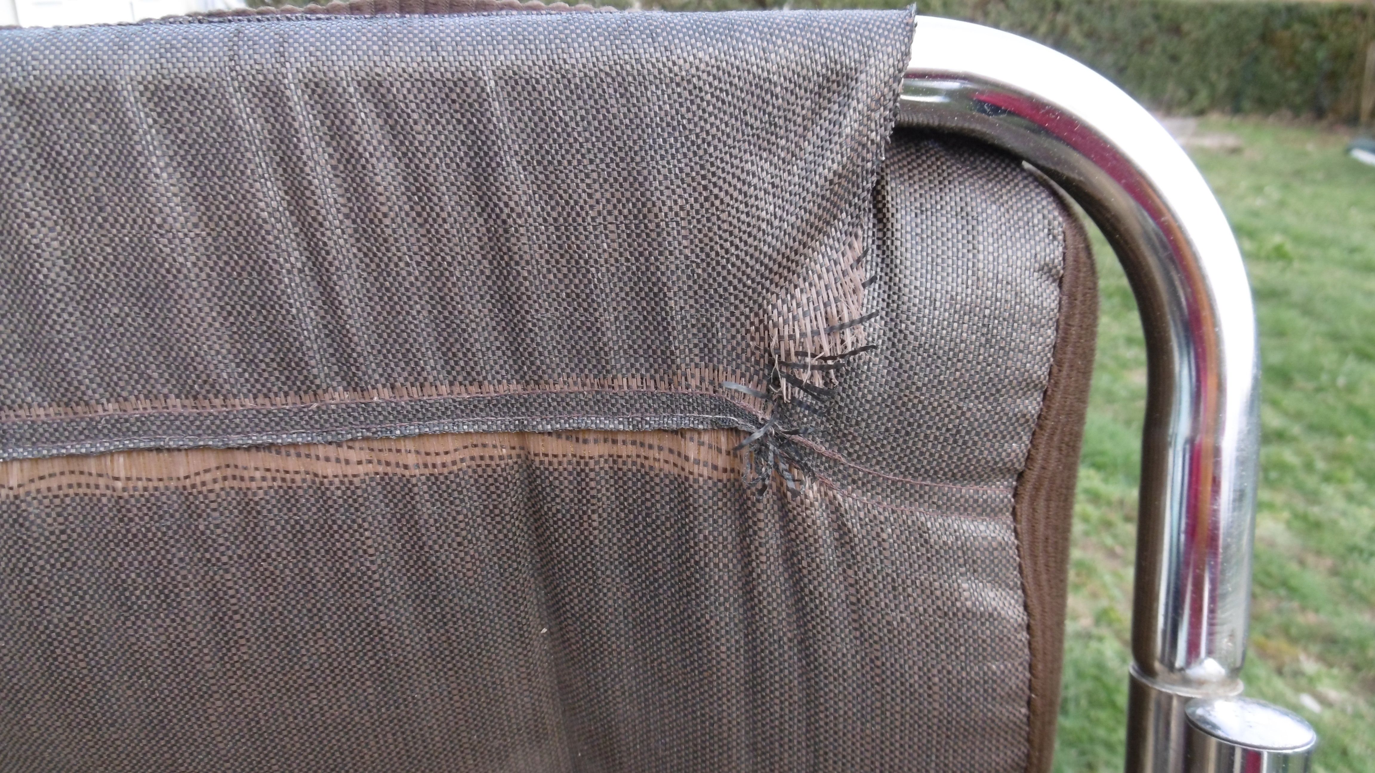Chair tubular in Brown velvet of the 1970s
