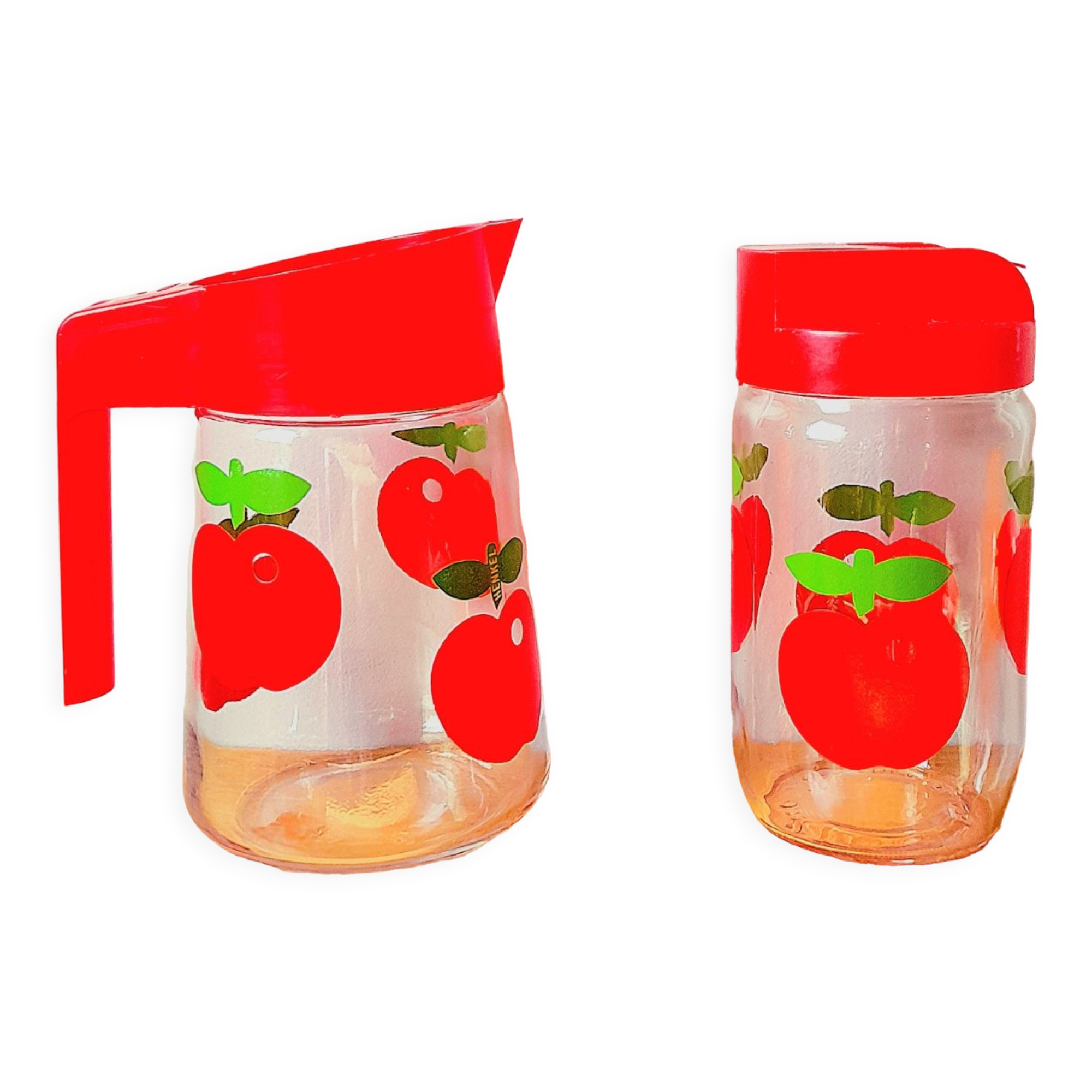 Lot carafe et bocal henkel 60s