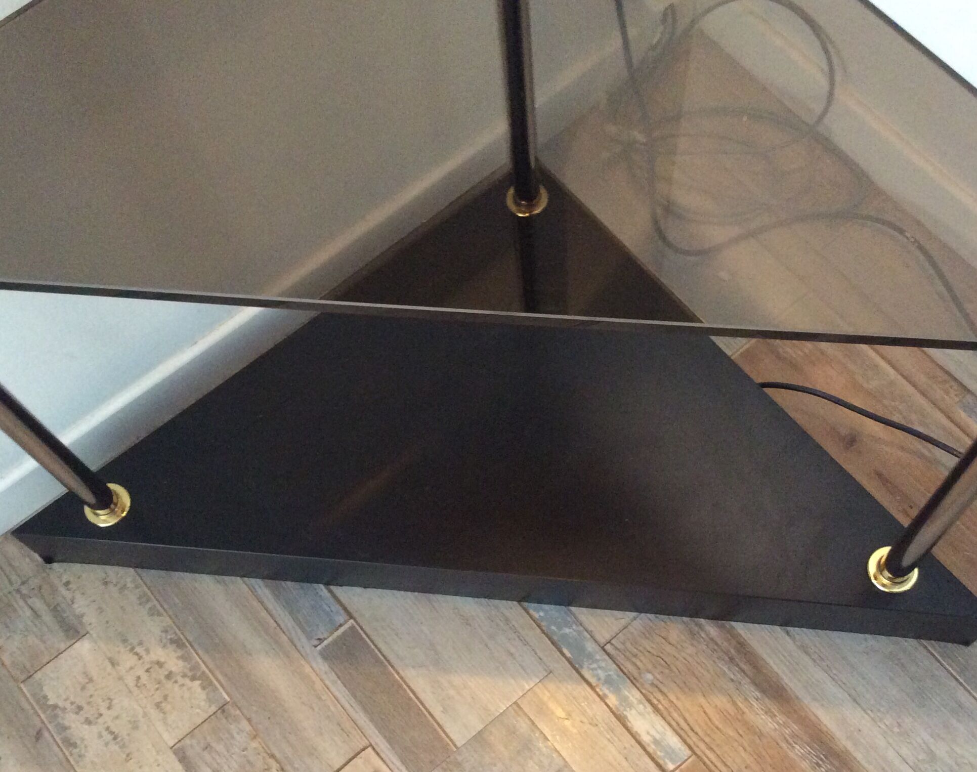 Corner shelf with lighting 1970