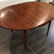Scandinavian extendable rosewood round table, 1960s