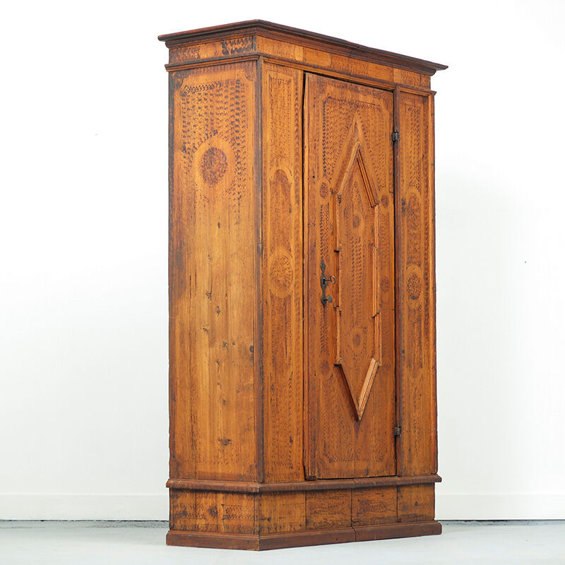 Painted folk art bridal wardrobe 1773