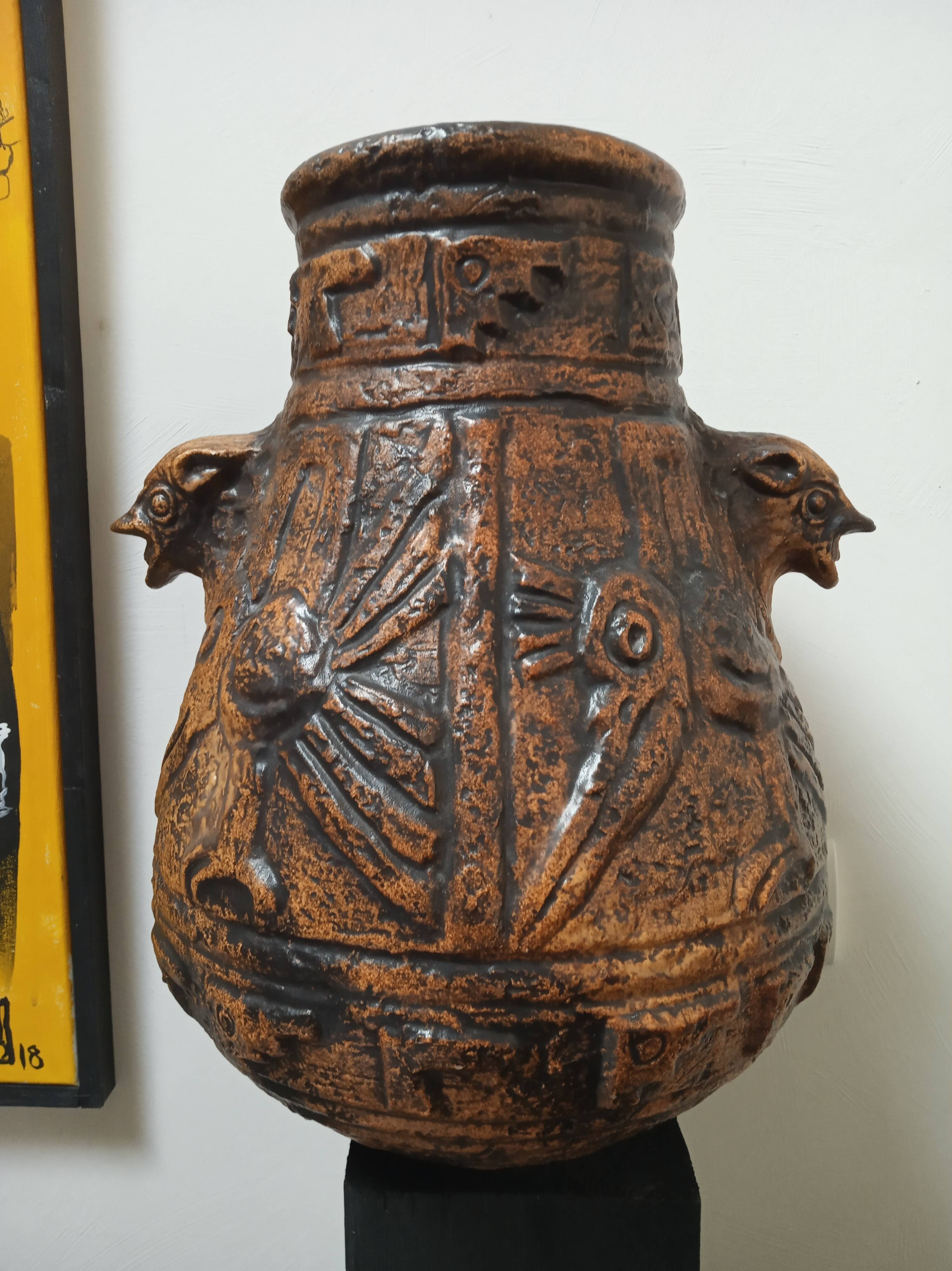 Large Jasba "AZTEC" vase