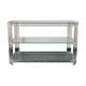 Vintage console made of acrylic and glass