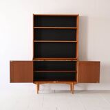 Vintage bookcase with sliding shelf