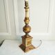 Ancient Venetian lamp in polychrome carved wood