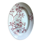 Antique Longwy dish, “Pommier” model in ironstone