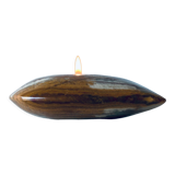 Heart candle holder in onyx