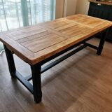 Solid oak farmhouse table