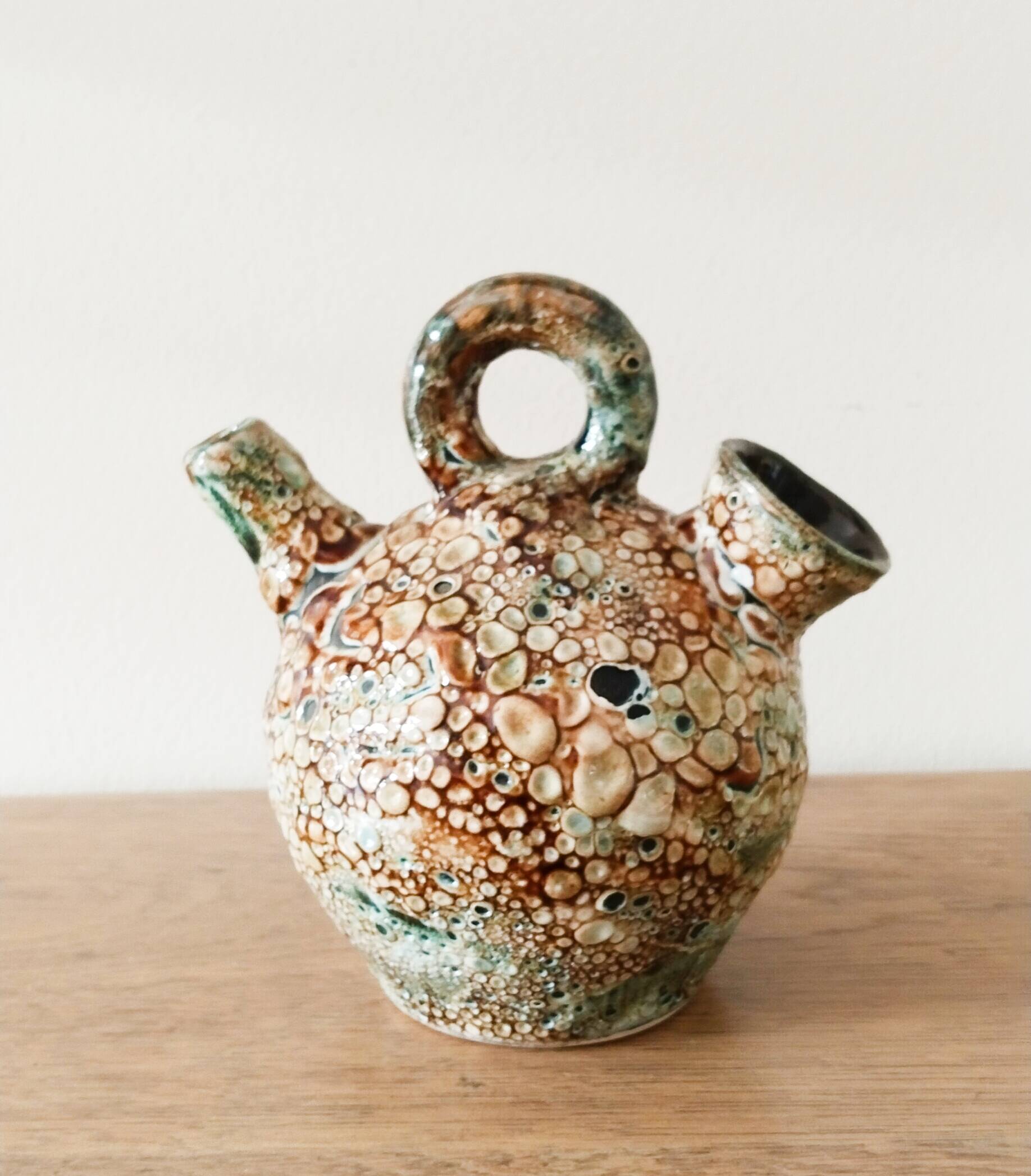 Honey ceramic jug or margoulette