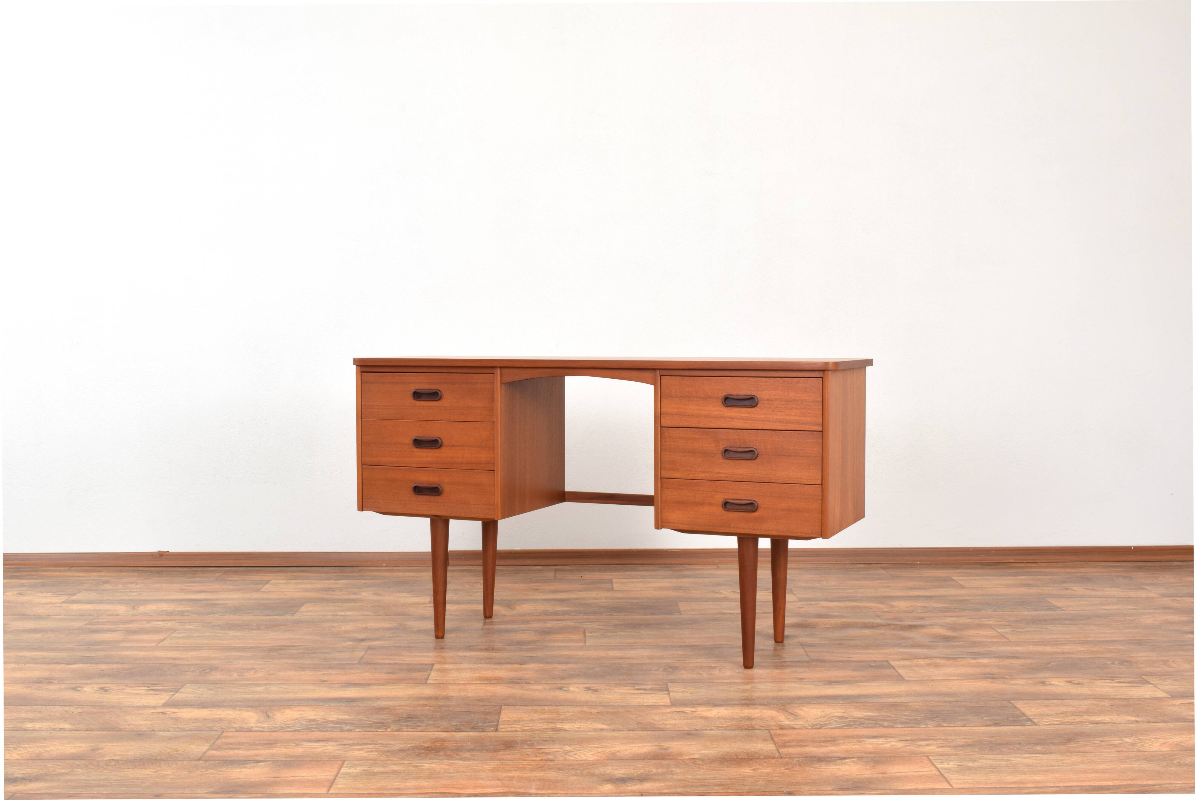 Mid-Century Danish Teak Desk, 1960s.