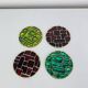 4 coasters in Mithé Espelt style, cloisonné enamels