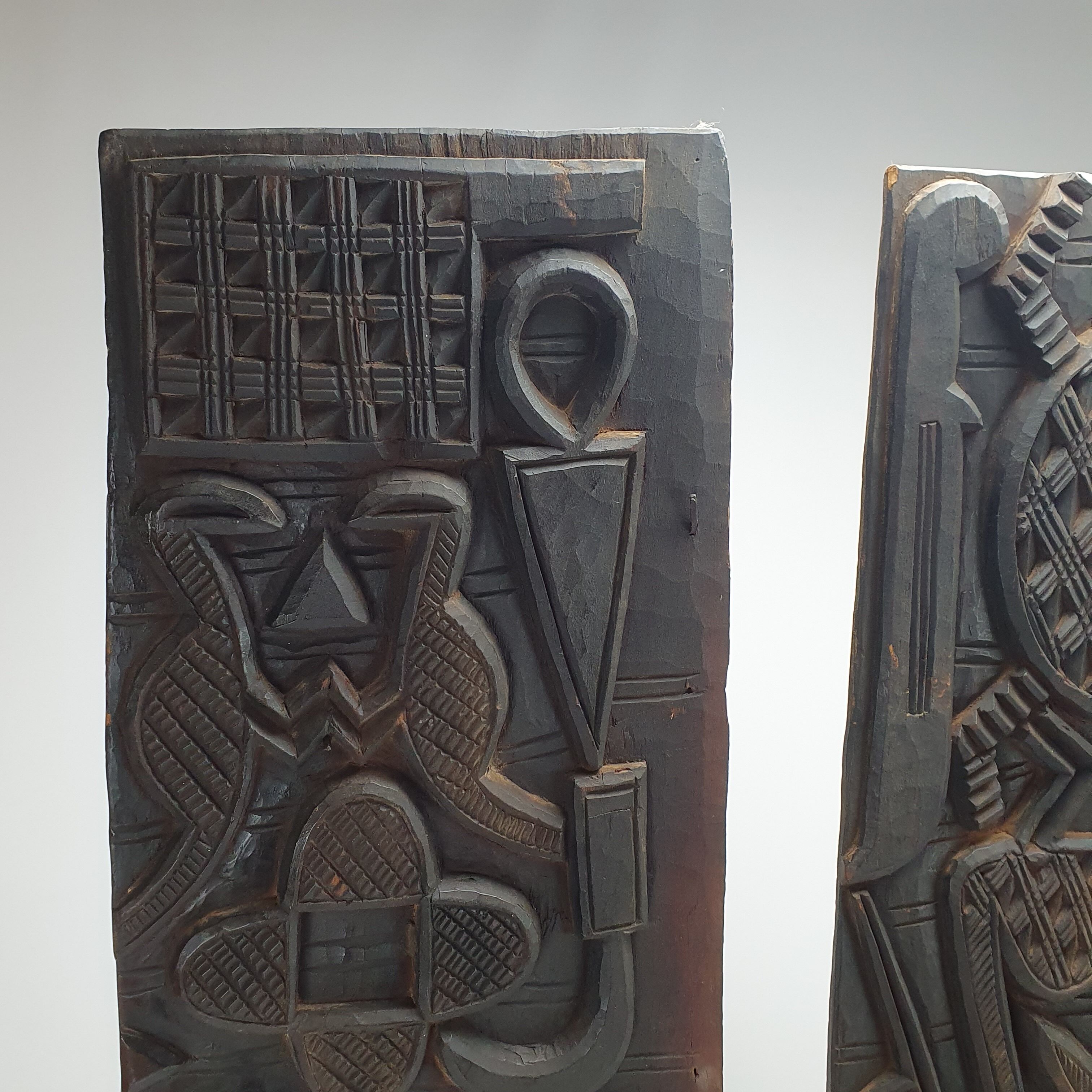 3 part door panel from the Nupe people of Nigeria, 1920s