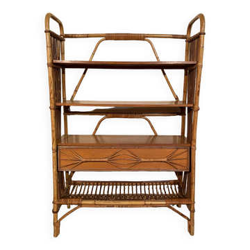 Rattan Bookshelf Drawer