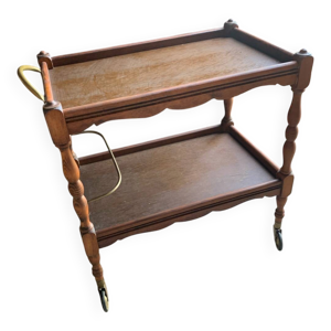 desserte roulante rustique