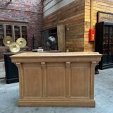 Early 20th century bar set in solid elm