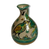 Soliflore a decor d'oiseau