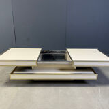 Vintage coffee table by Willy Rizzo for Mario Sabot, 1970s