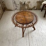 Table basse rotin « soleil »