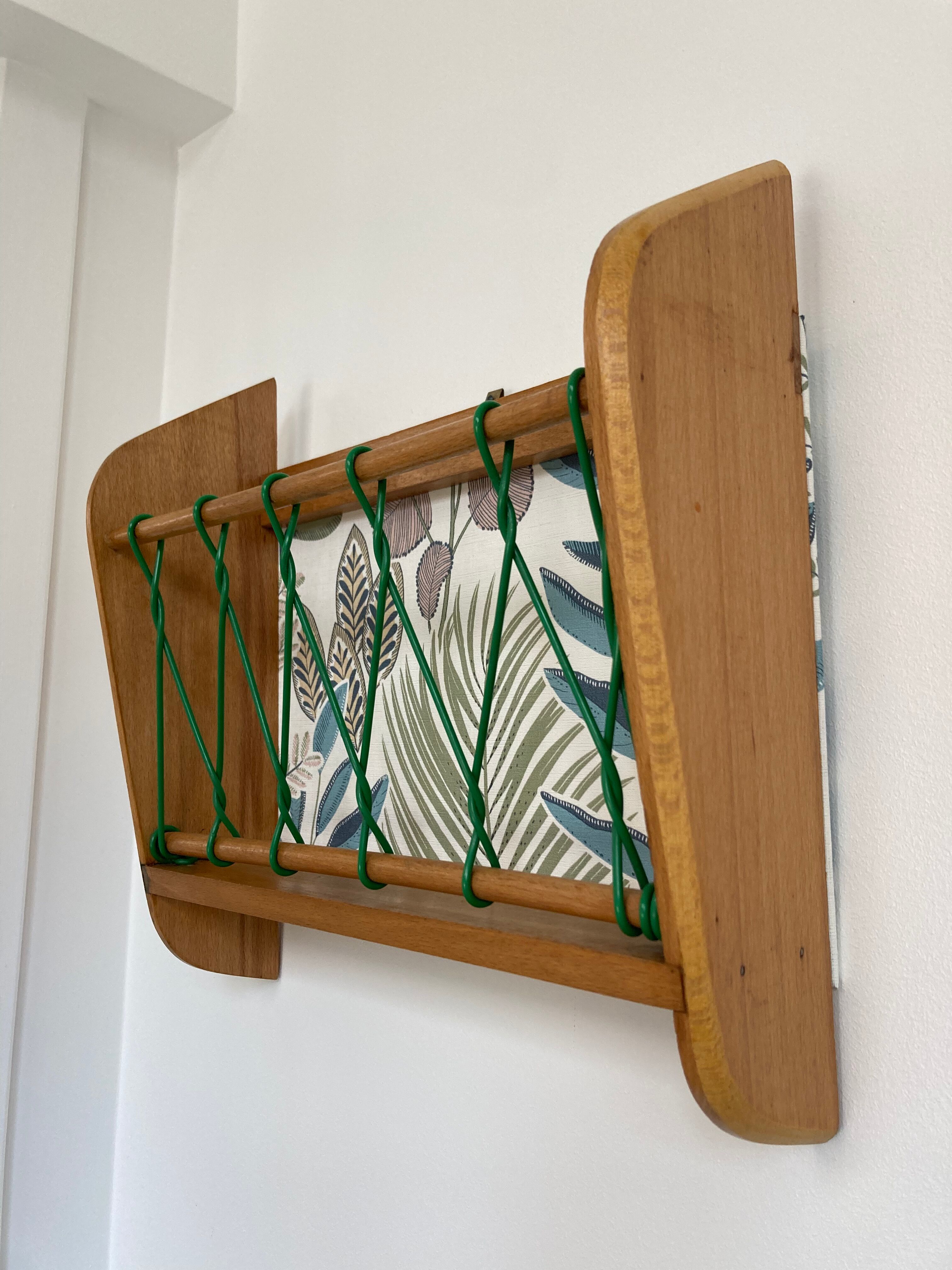 Wall-mounted mail rack 60s