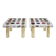 Superego Contemporary Modern Italian Plexiglass and Brass Side Table