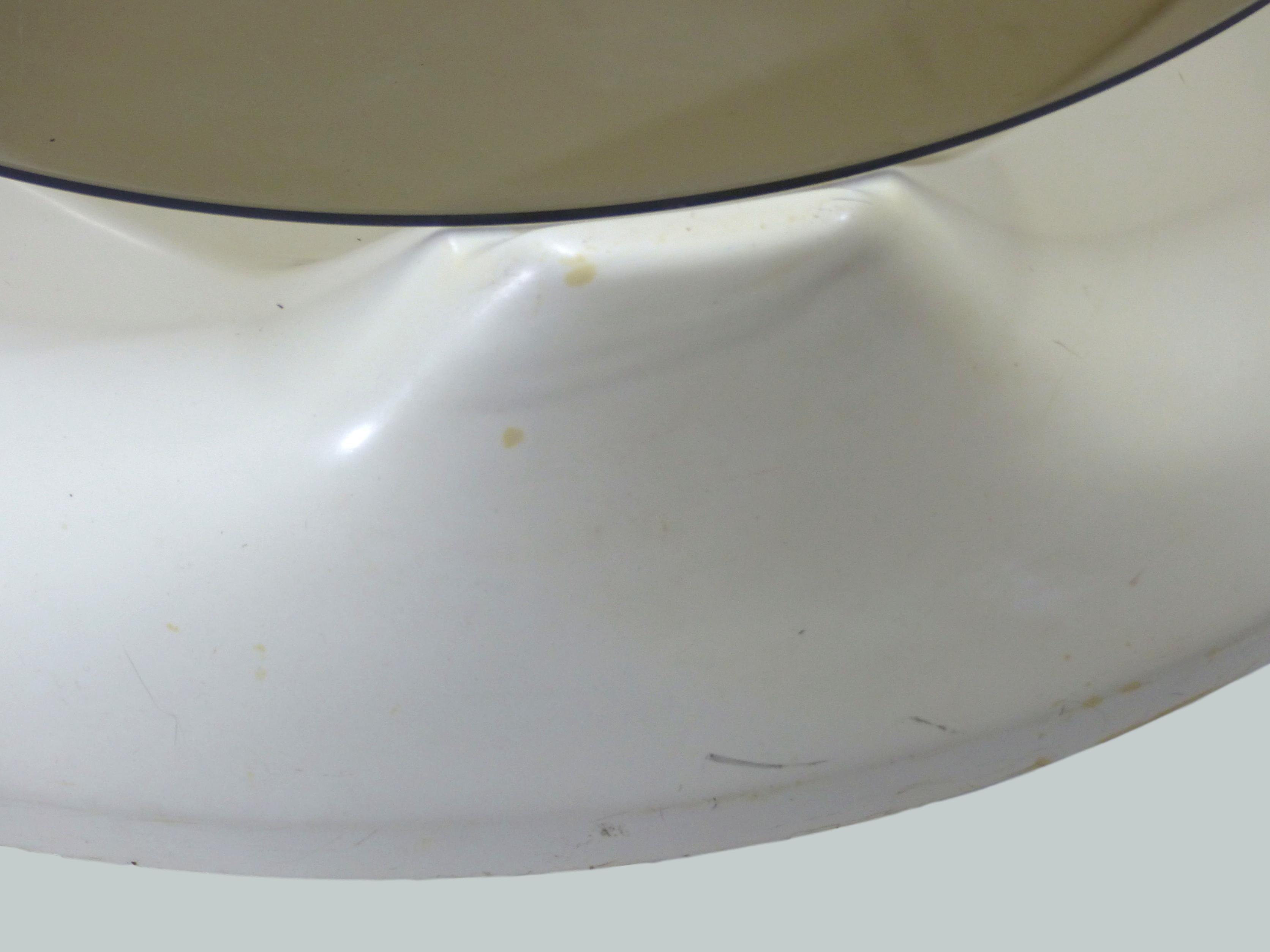 Table space age vintage glass and plastic pill