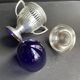 Drageoir, jam maker – Silver metal and blue crystal