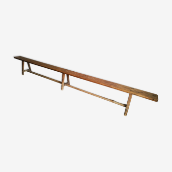 Wooden school bench 19th