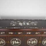 Enfilade en bois marqueté de nacre, asie, milieu xxe