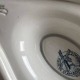 Antique sauce boat in Saint-Amand earthenware (Nord)