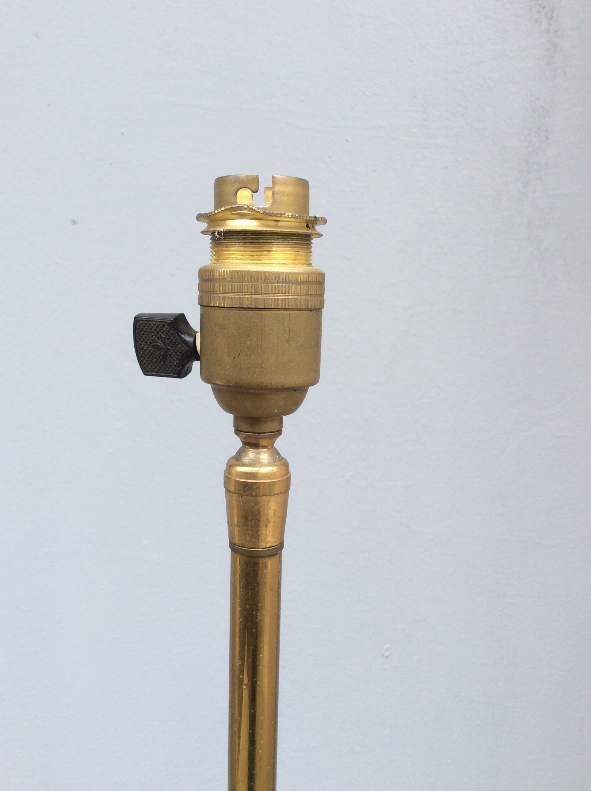 Wooden and brass lamppost 1960s