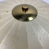 Midcentury ufo cocoon pendant lamp with brass, 1960s