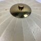 Midcentury ufo cocoon pendant lamp with brass, 1960s