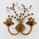Magnificent vintage Italian wall light with Swarovski crystal, 1970s