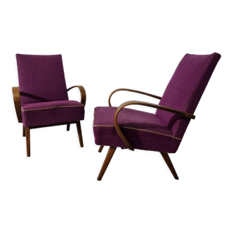 Fauteuils vintage par Jaroslav Smidek, années 1960, Set de 2