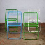 Series of 4 Ted Net chairs, by Niels Gammelgaard