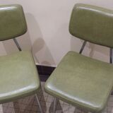 Set of 2 chairs in leatherette