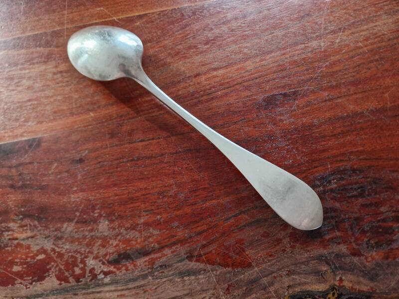 Alfénide, Christofle - Silver-plated table spoon