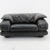 1970s Wiener Werkstätte Brutalist Letaher Adjustable Armchair