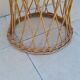 Vintage wicker armchair