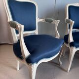 Paire de fauteuils cabriolet style Louis XV