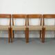 Set of 4 Teak and Wool Dining Chairs by Swegards, Sweden, 1960s