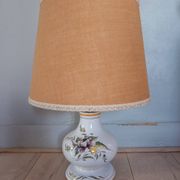 Lampe ancienne en faïence d'art de Rodez
