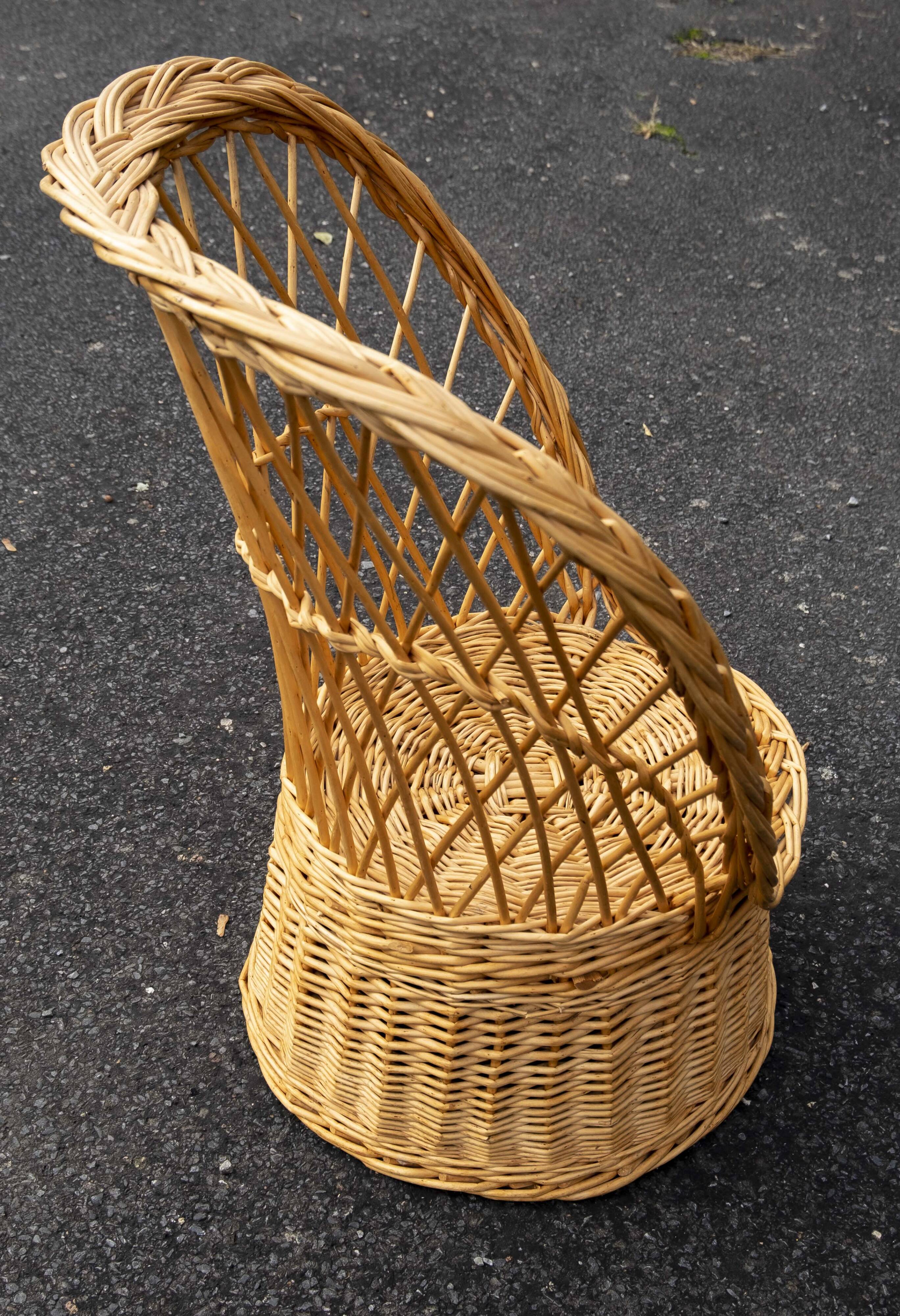 children's rattan armchair
