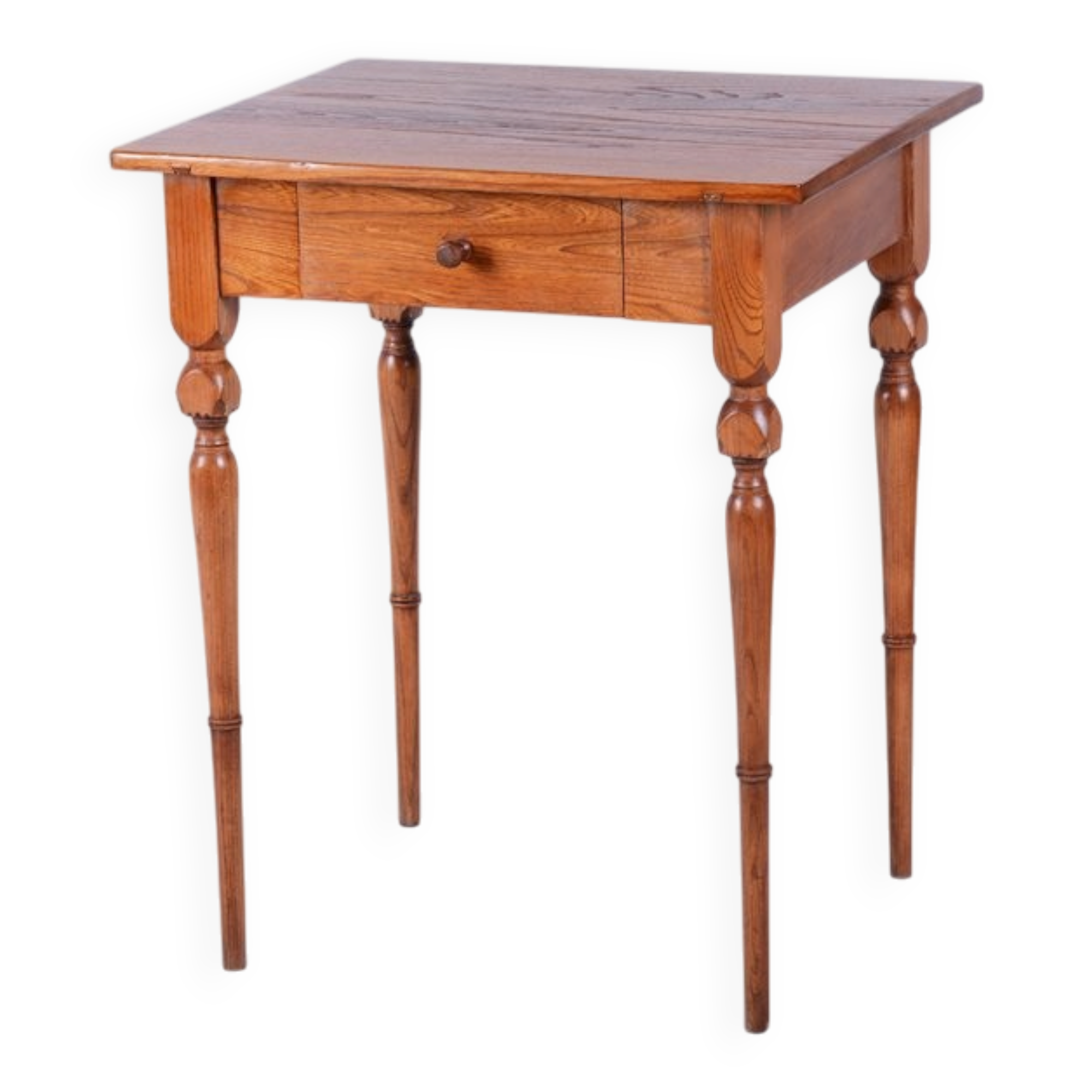 Biedermeier Side Table in Ash and Elm, Czech, 1810s