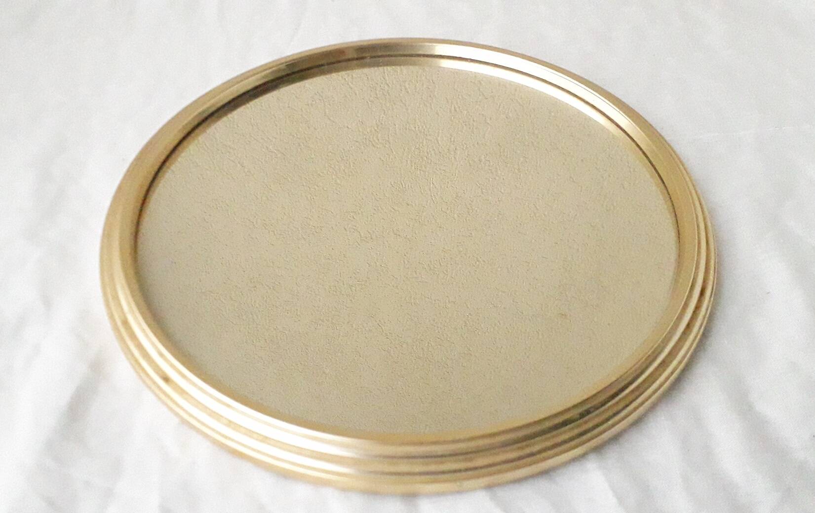 Round mirror tray