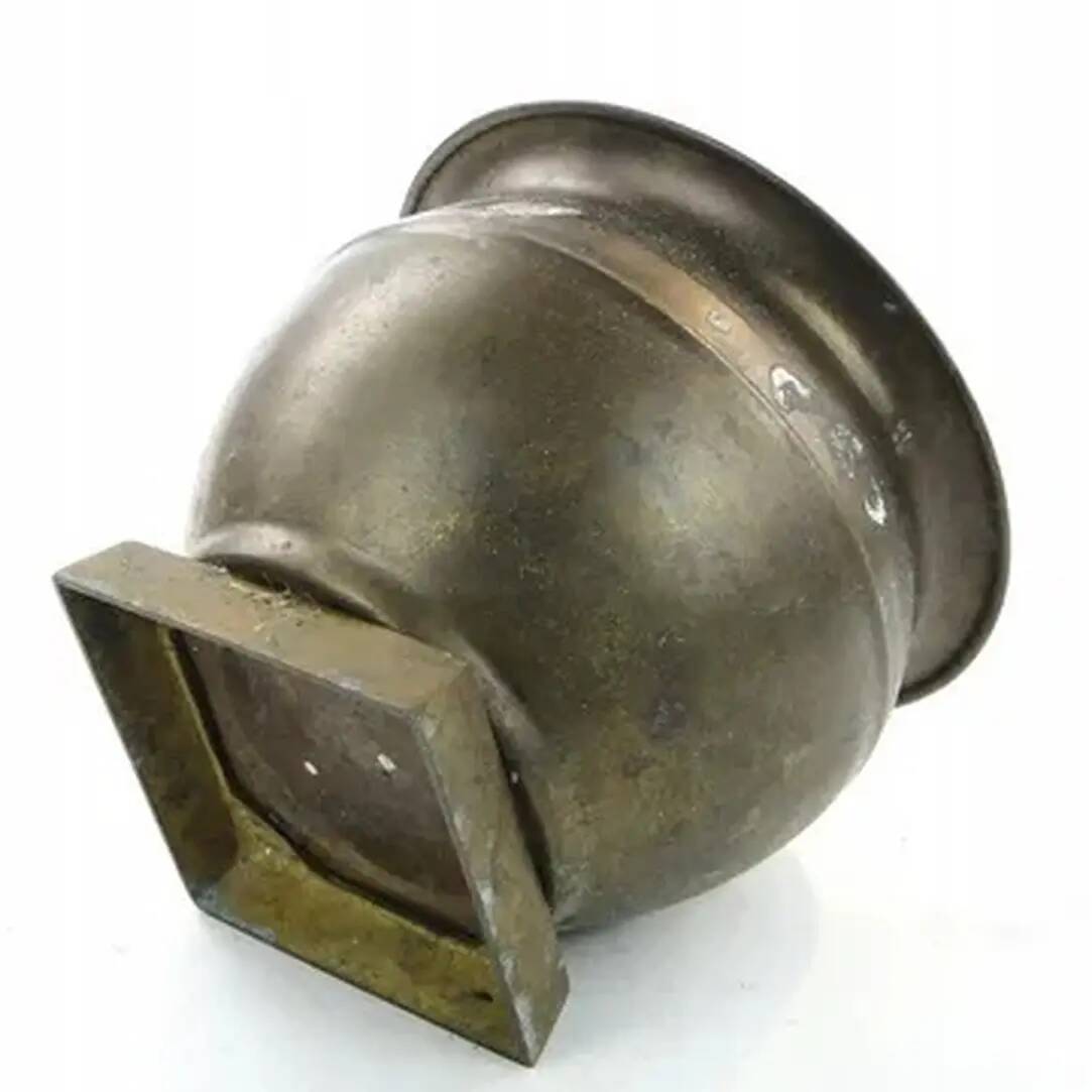 Cache-pot Art Déco, étain, Pologne, années 1970