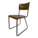 Vintage school chair 1960s minimalist design wood and metal